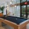 billiards table in clubhouse